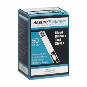ASSURE PLATINUM Glucose Test Strips, 50 Count Bottle