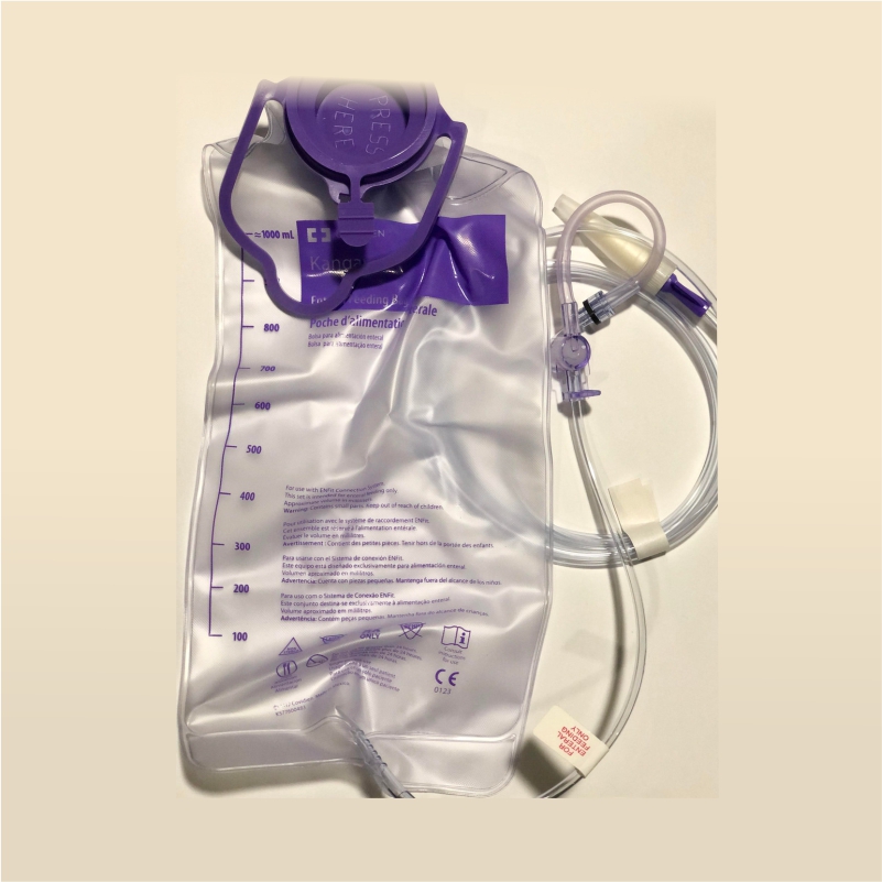 Pump set Kangaroo Joey Anti-free Flow 1000 mL w/o Transition Adapter - each